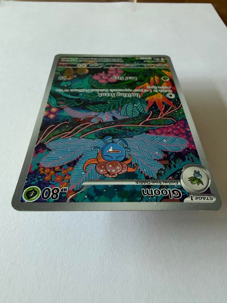 Pokemon Gloom 198/197 - Klein puntje linksonder, Ophalen of Verzenden, Gebruikt, Losse kaart, Foil