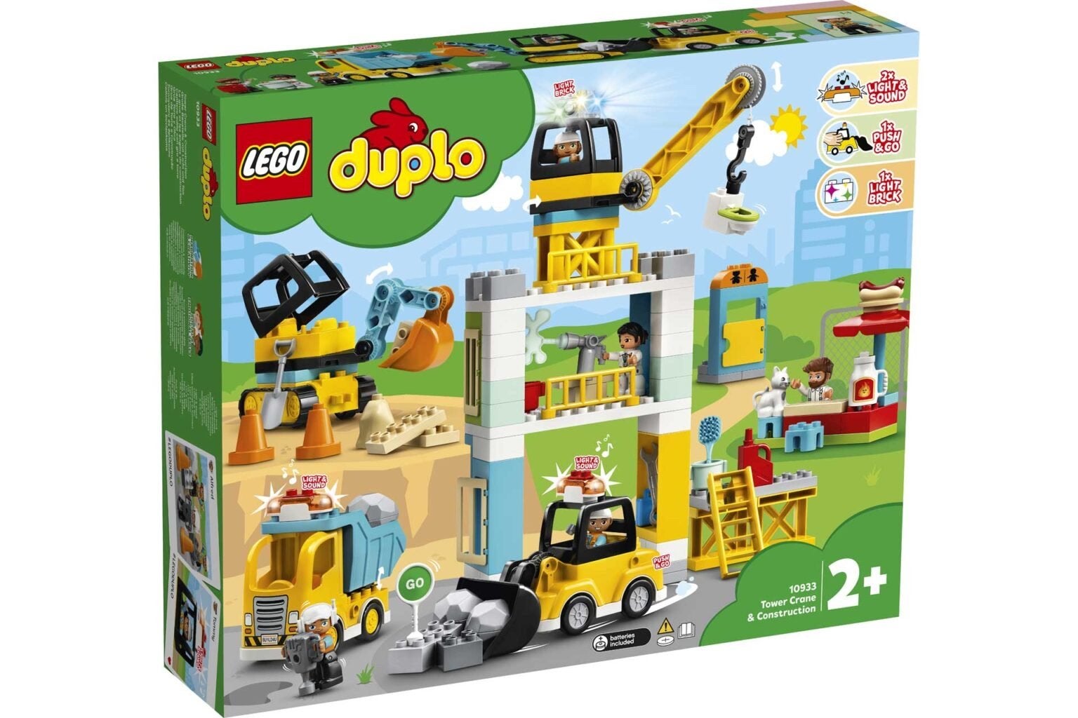 LEGO Duplo Torenkraan & Bouwplaats (10933), Overige thema's, Ophalen of Verzenden, Zo goed als nieuw, Compleet