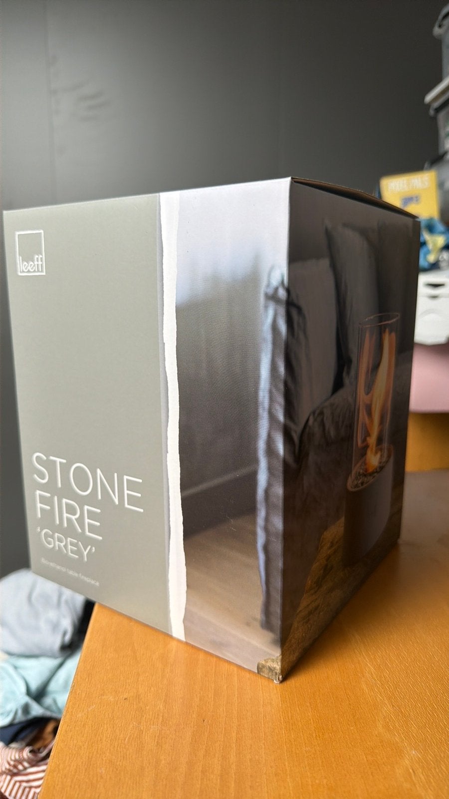 Tafelhaard stone fire ‘grey’ Leef, Ophalen, Nieuw