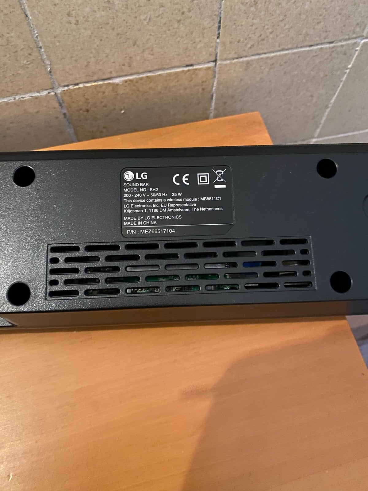 LG Soundbar SH2 met subwoofer, Audio, Tv en Foto, Soundbars, Ophalen, Bluetooth, Gebruikt