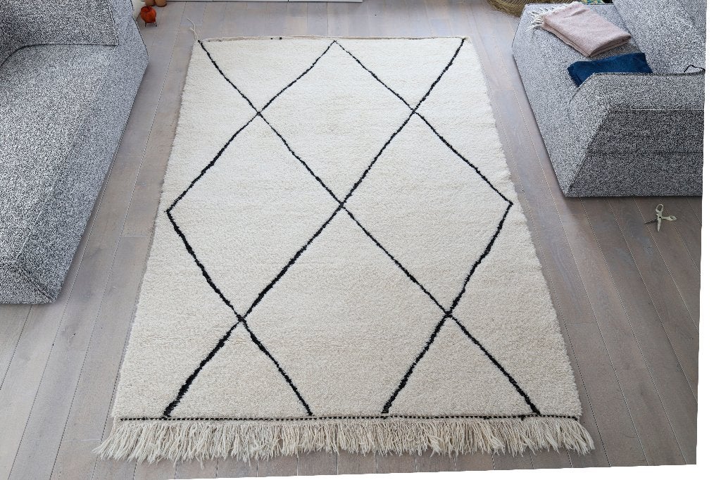 Berber Tapijt, Boho, Ophalen of Verzenden, 200 cm of meer, Rechthoekig