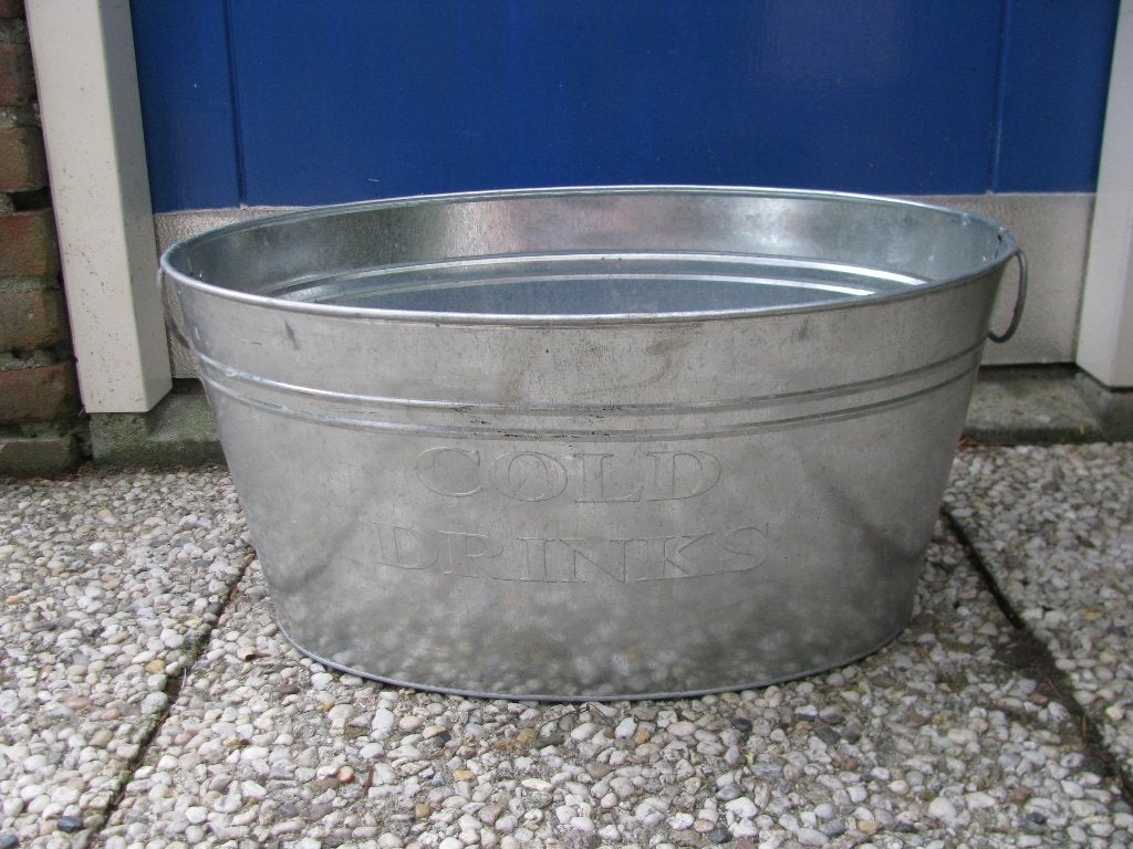 bierkoeler/plantenbak/ vijverbak, Tuin en Terras, Ophalen, Nieuw, Rond, Metaal