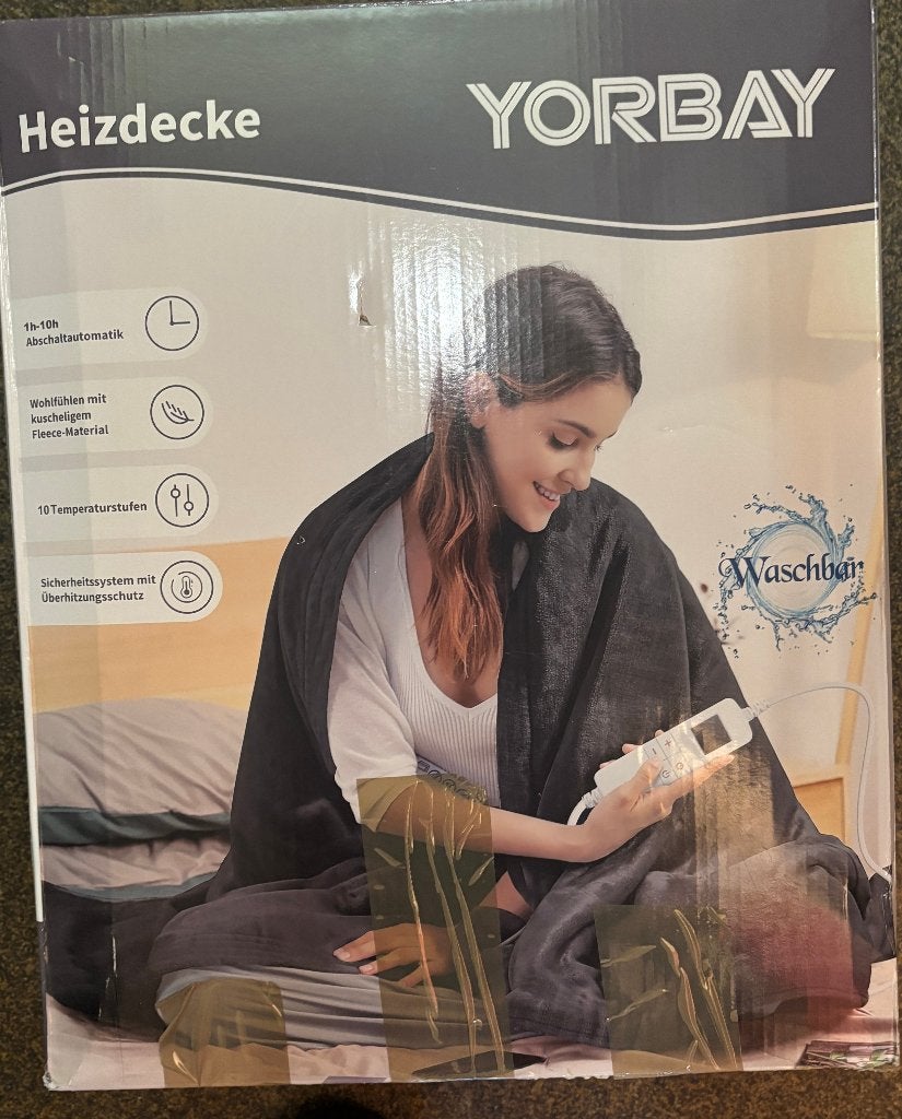Heated Electric Blanket, Ophalen of Verzenden, Eenpersoons, Wit, Kussen
