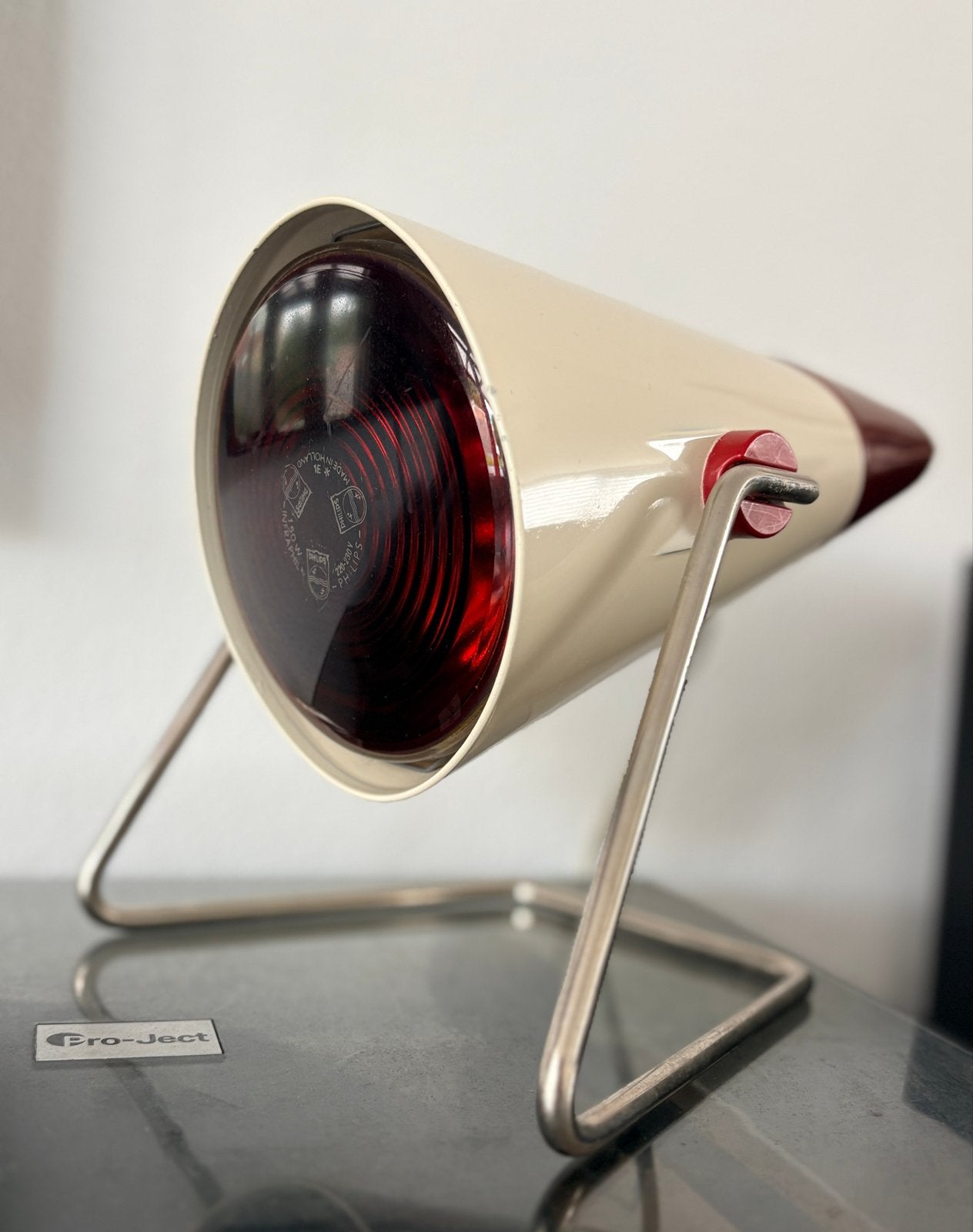 Vintage 60s Philips Infraphil HP3603 Infrarood Warmtelamp, Ophalen of Verzenden
