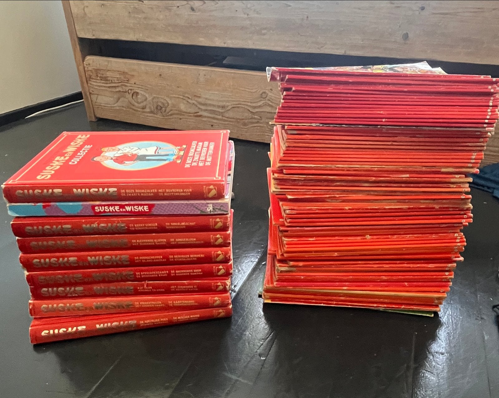 Grote collectie Suske en Wiske stripboeken, Meerdere stripboeken, Ophalen of Verzenden, Gelezen