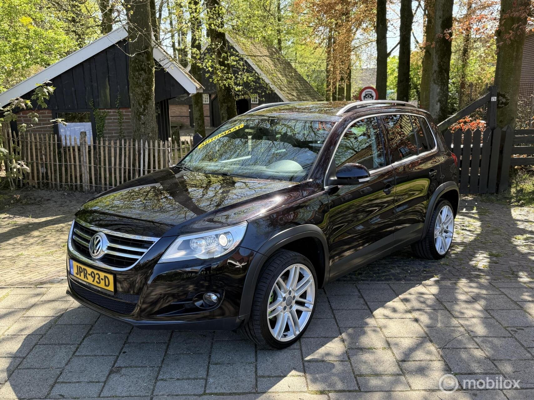 Volkswagen Tiguan 2.0 TSI Automaat 4x4 "Motor nieuw", Auto's, Automaat, Stoelverwarming, Gebruikt, Zwart