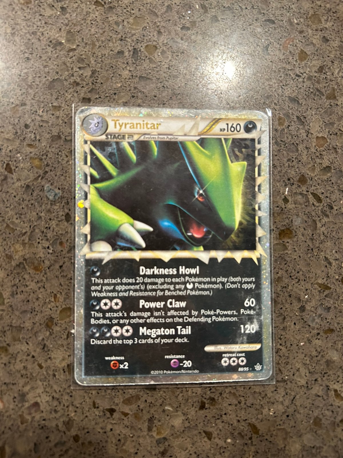 Tyranitar prime, Ophalen of Verzenden, Gebruikt, Losse kaart, Foil