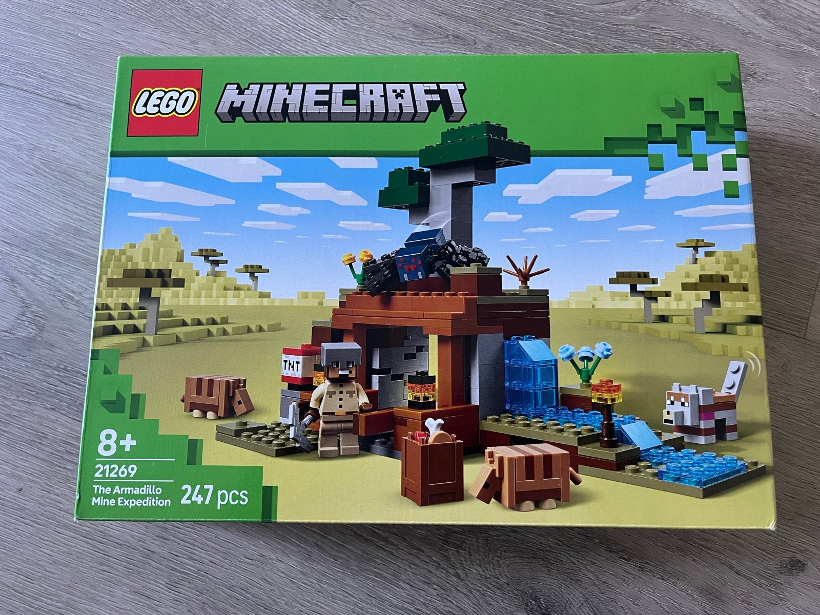 Lego Minecraft 21269 The Armadillo Mine Expedition compleet, Minecraft, Lego, Ophalen of Verzenden, Zo goed als nieuw