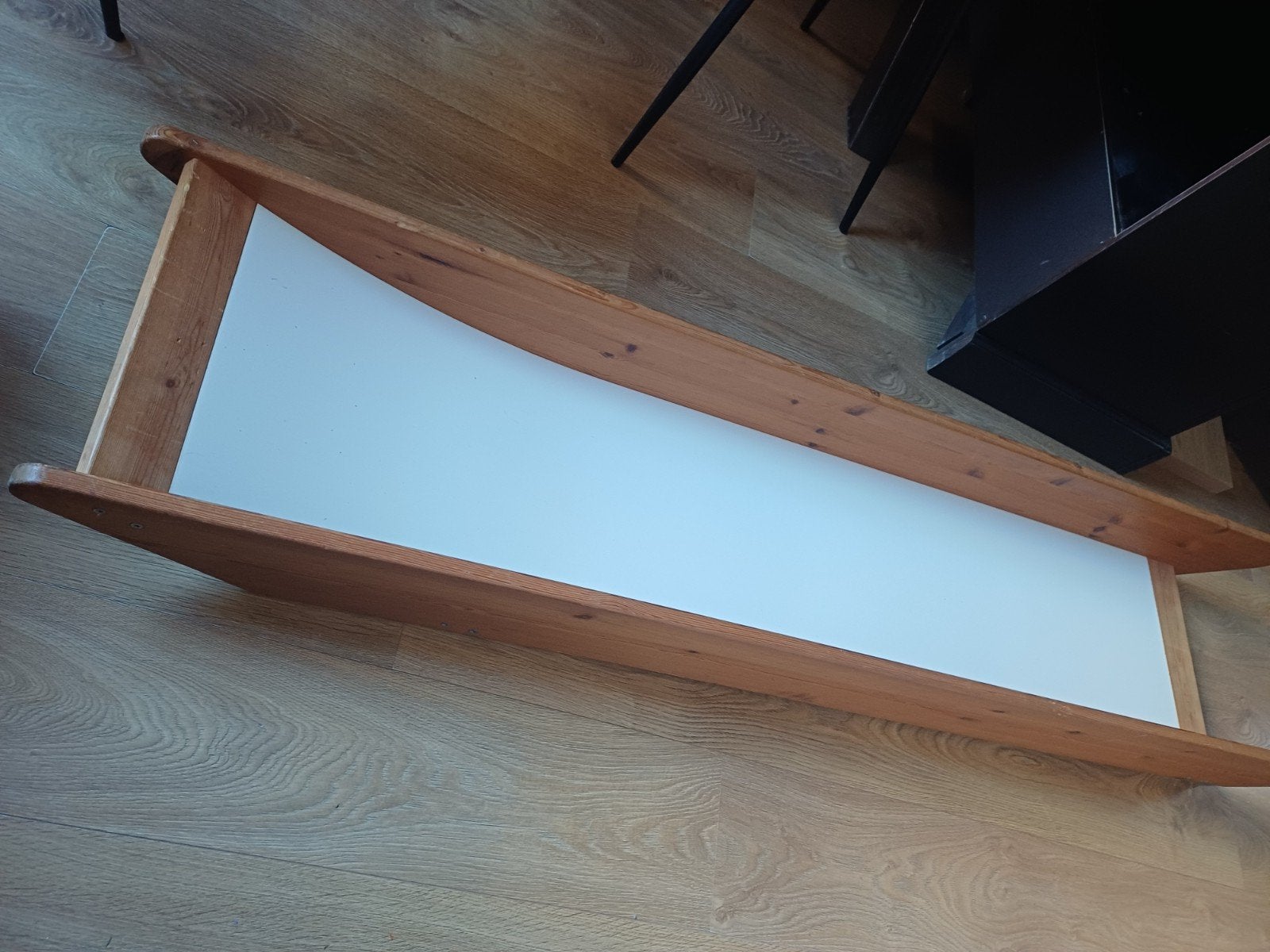 Houten glijbaan voor aan een bed, Ophalen of Verzenden, Gebruikt, 160 tot 180 cm, Minder dan 70 cm