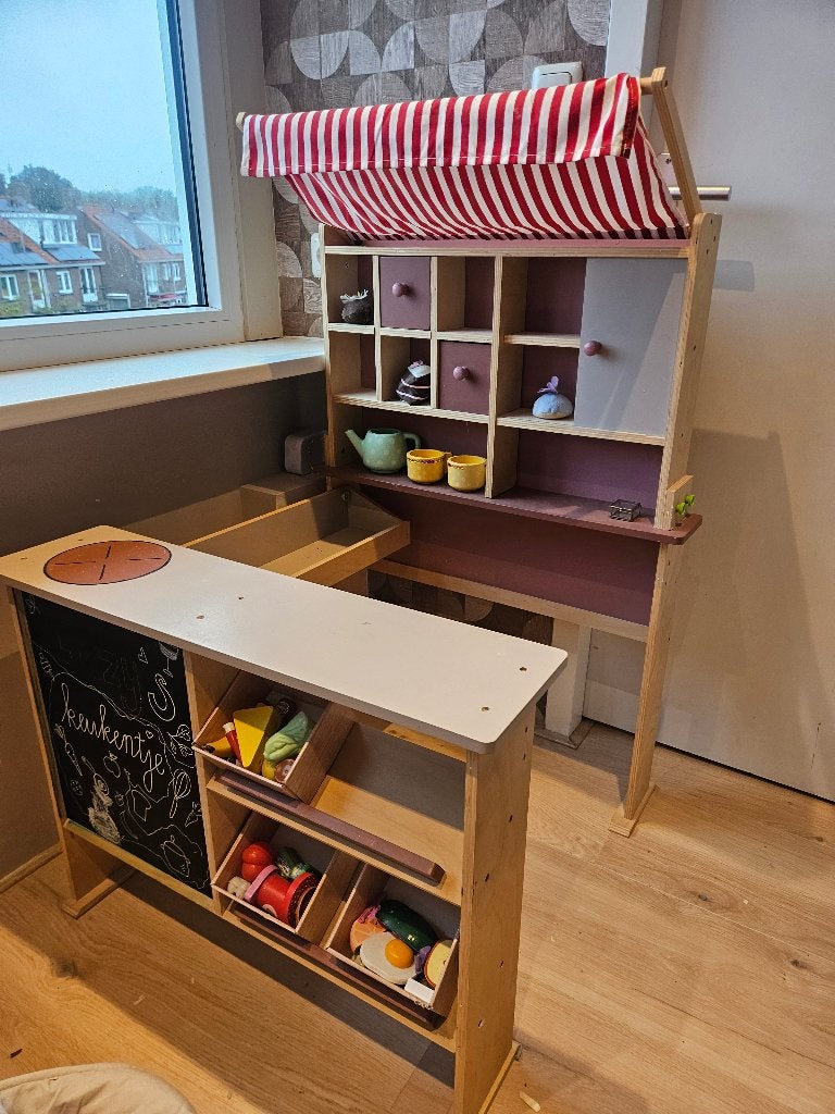 Keukentje kind meisje, hele leuke kleur!, Ophalen, Zo goed als nieuw, Hout, Speelkeuken