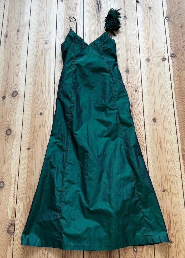 ZARA jurk / avondjurk - Groen - Maat Large (maat 40), Maat 38/40 (M), Zara, Ophalen of Verzenden, Zo goed als nieuw