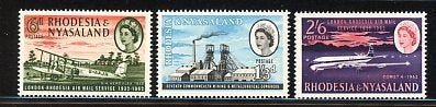 Rhodesia & Nyasaland- 1962- serie = motief Vliegtuigen, Ophalen of Verzenden, Overige landen, Postfris