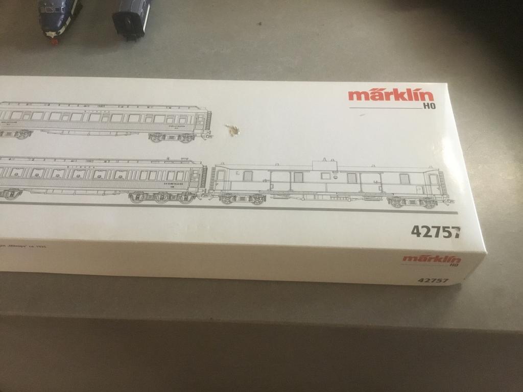 Märklin H0 42757 Rijtuigenset 'Rheingold', Wisselstroom, Ophalen of Verzenden, Märklin, Gebruikt