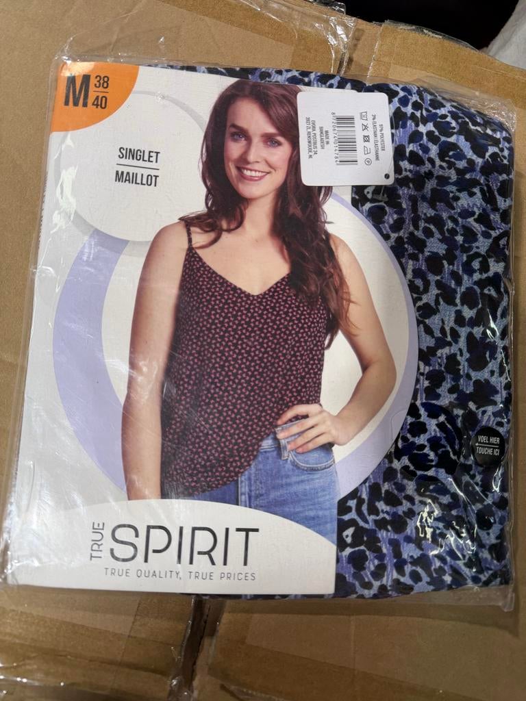 True Spirit Singlet Maat M (38/40) - Nieuw, Kleding | Dames, Tops, Maat 38/40 (M), Blauw, Nieuw, Ophalen of Verzenden