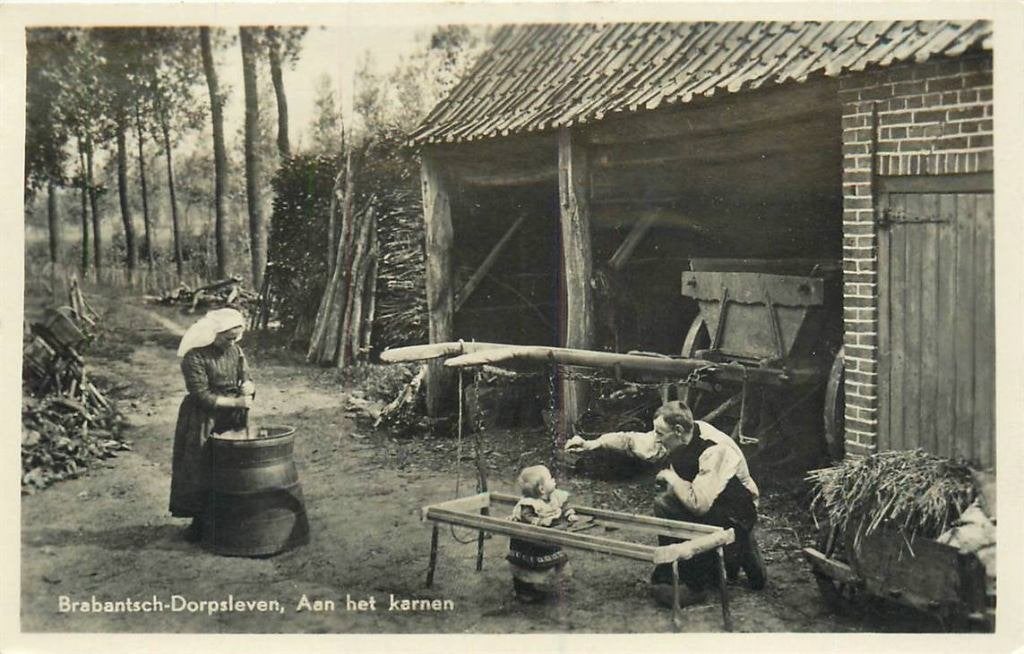 388-511-013 Brabants Dorpsleven aan het Karnen, Verzenden, Voor 1920, Noord-Brabant