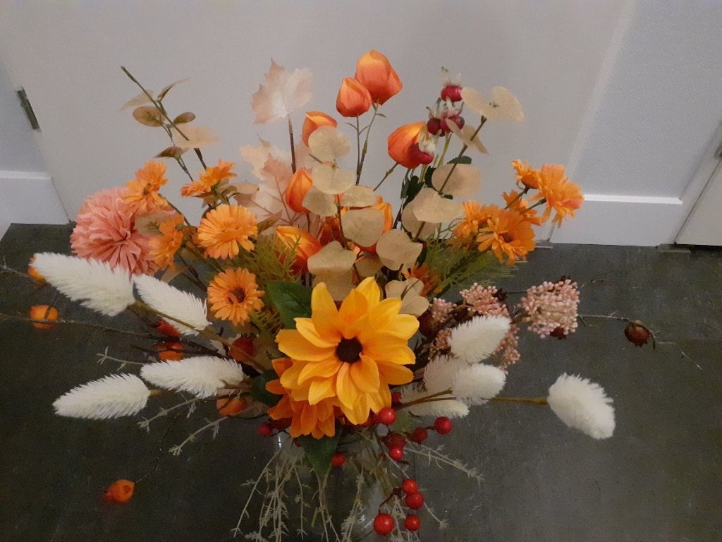 Herfstboeket van kunstbloemen, 55 cm, Nieuw, Ophalen of Verzenden, IKEA