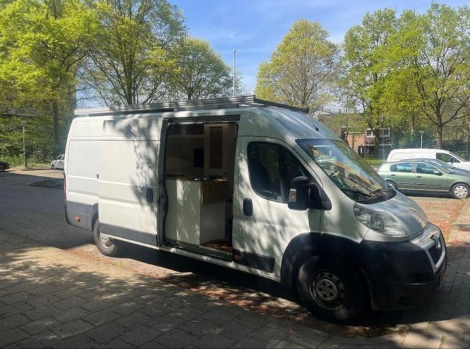 Peugeot 2012 Wit / campervan, Auto's, Peugeot, Particulier, Boxer, Diesel, Handgeschakeld, Geïmporteerd, Wit, Ophalen
