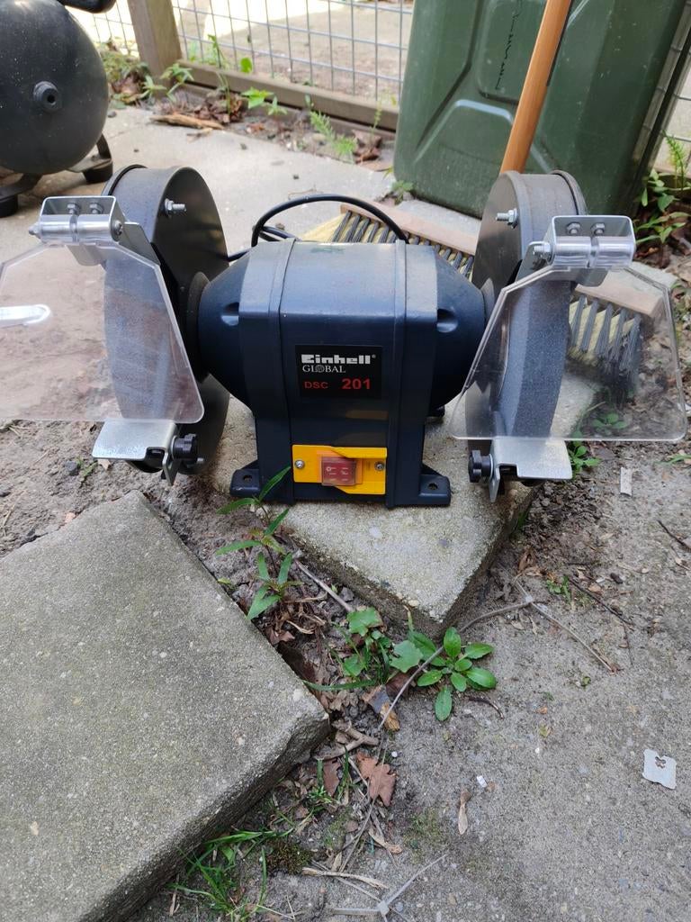 Einhell Global DSC 201 Werkbankslijpmachine, Ophalen of Verzenden, Gebruikt, Minder dan 700 watt, Werkbankslijpmachine