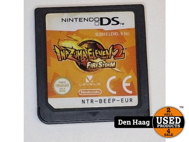 Nintendo DS | Inazuma Eleven 2: FireStorm, Nintendo, Zo goed als nieuw, Support@nintendo.com, 11-1 Hokotate-cho, Kamitoba, Minami-ku
Kyoto 601-8501
Japan