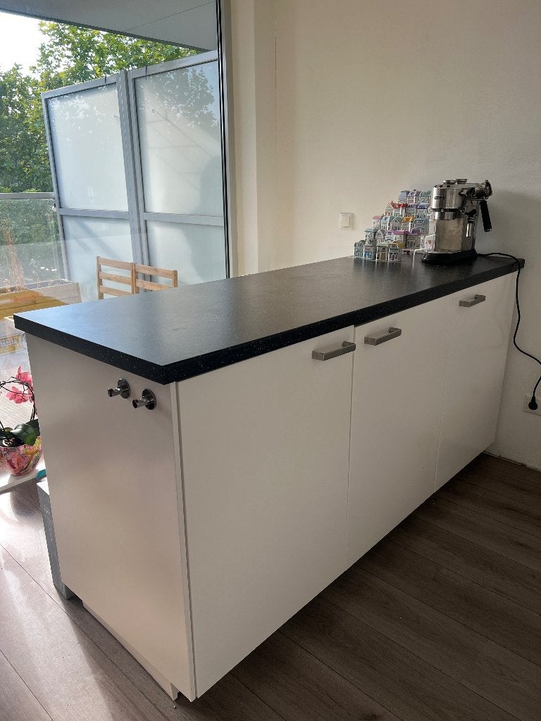 Mooi keuken eiland, Ophalen, Gebruikt, Zwart, Overige typen