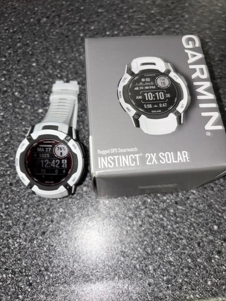 Zgan Garmin instinct 2x solar, Ophalen, Zo goed als nieuw, Wit, Android