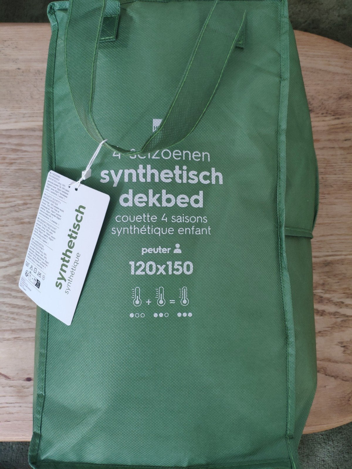 Nieuw: Hema Peuterdekbed 4-seizoenen 120x150, Wasbaar, Nieuw, Ophalen of Verzenden, Hema
