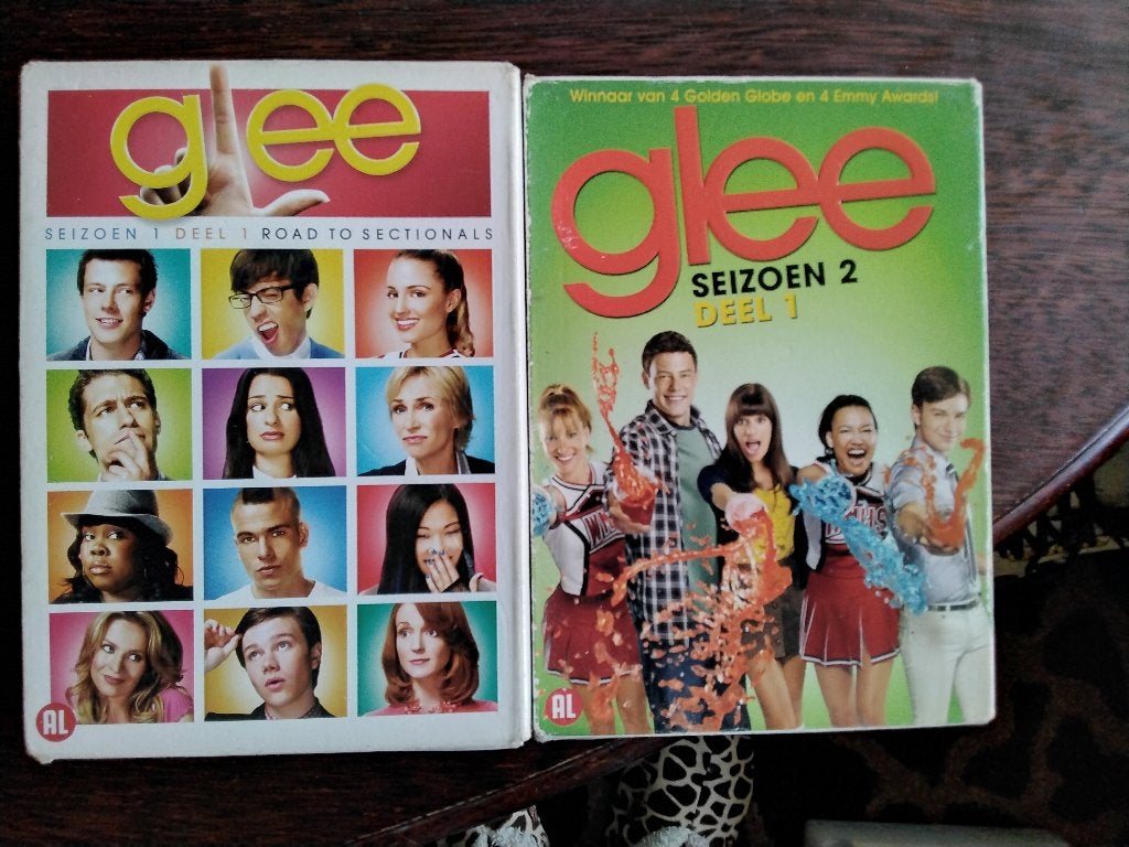 Glee seizoen 1 deel 1 en seizoen 2 deel 1 compleet,  2 boxen, Engels, Alle leeftijden, Nederlands, Seizoen 1