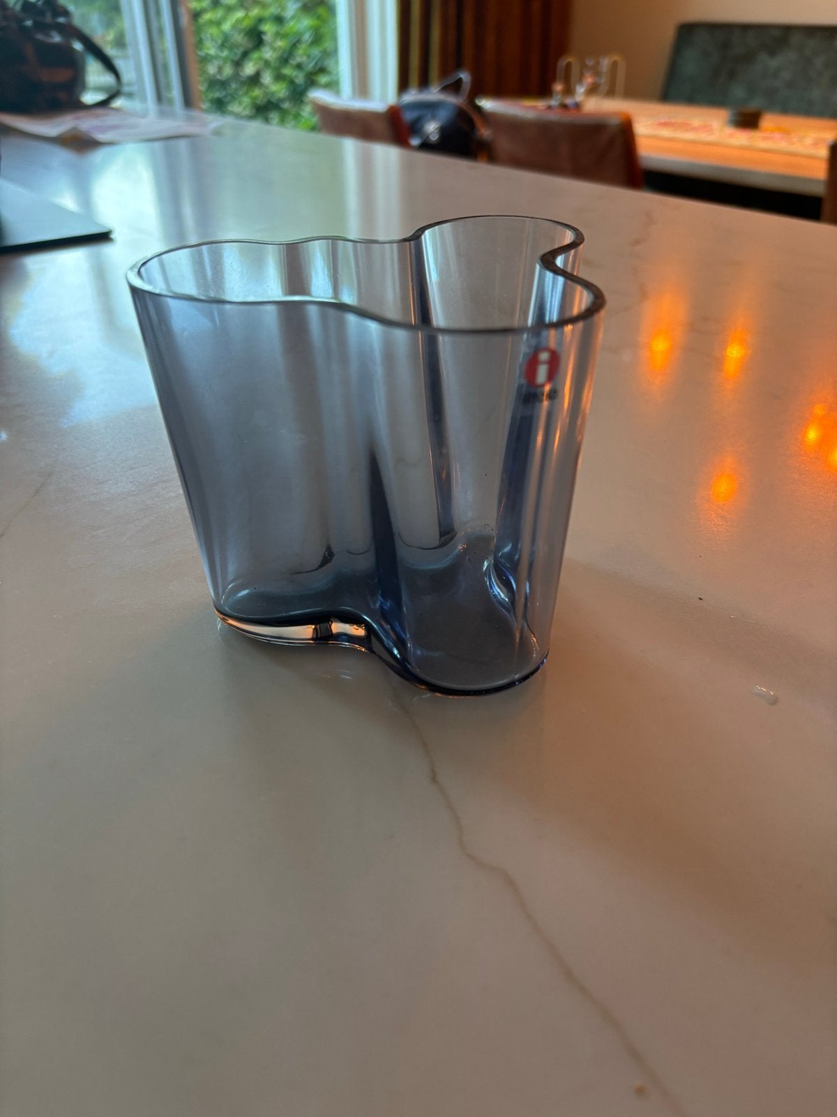 Iittala Aalto Vaas - Grijs - 95 mm, Ophalen, Handgemaakt, 10 cm, Grijs