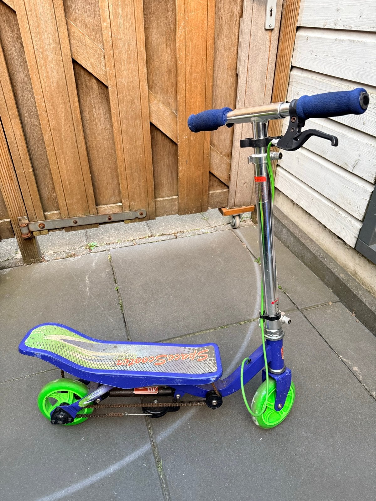 Space Scooter X590 - Blauw/Groen, Ophalen of Verzenden, Gebruikt, Gewone step
