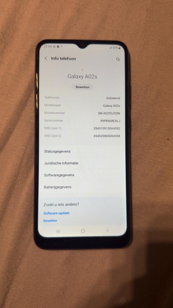 Samsung Galaxy A02s, Telecommunicatie, Mobiele telefoons | Samsung, Gebruikt, Zwart, Touchscreen, Ophalen of Verzenden