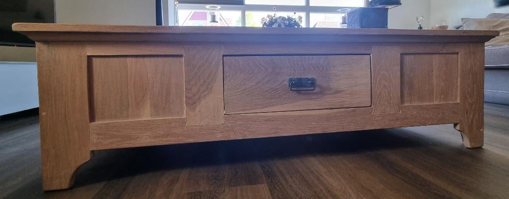 Salontafel, Huis en Inrichting, Tafels | Salontafels, Ophalen, Gebruikt, Eikenhout, 50 tot 100 cm