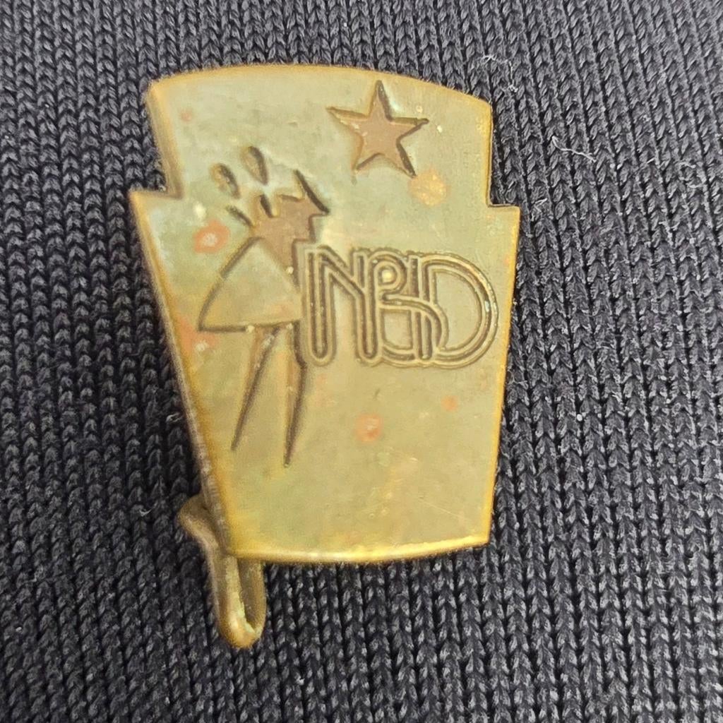 Vintage NPDNederlandse Bond van Dansleraren Pin / Speldje, Verzamelen, Speldjes, Pins en Buttons, Verzenden, Gebruikt, Overige onderwerpen