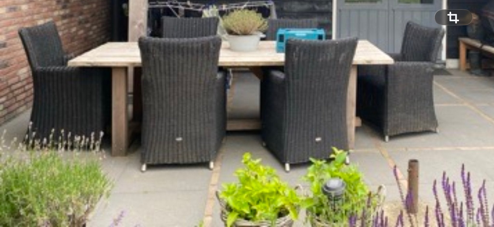 Tuin stoelen set 4 stuks, Ophalen, Zo goed als nieuw, Aluminium
