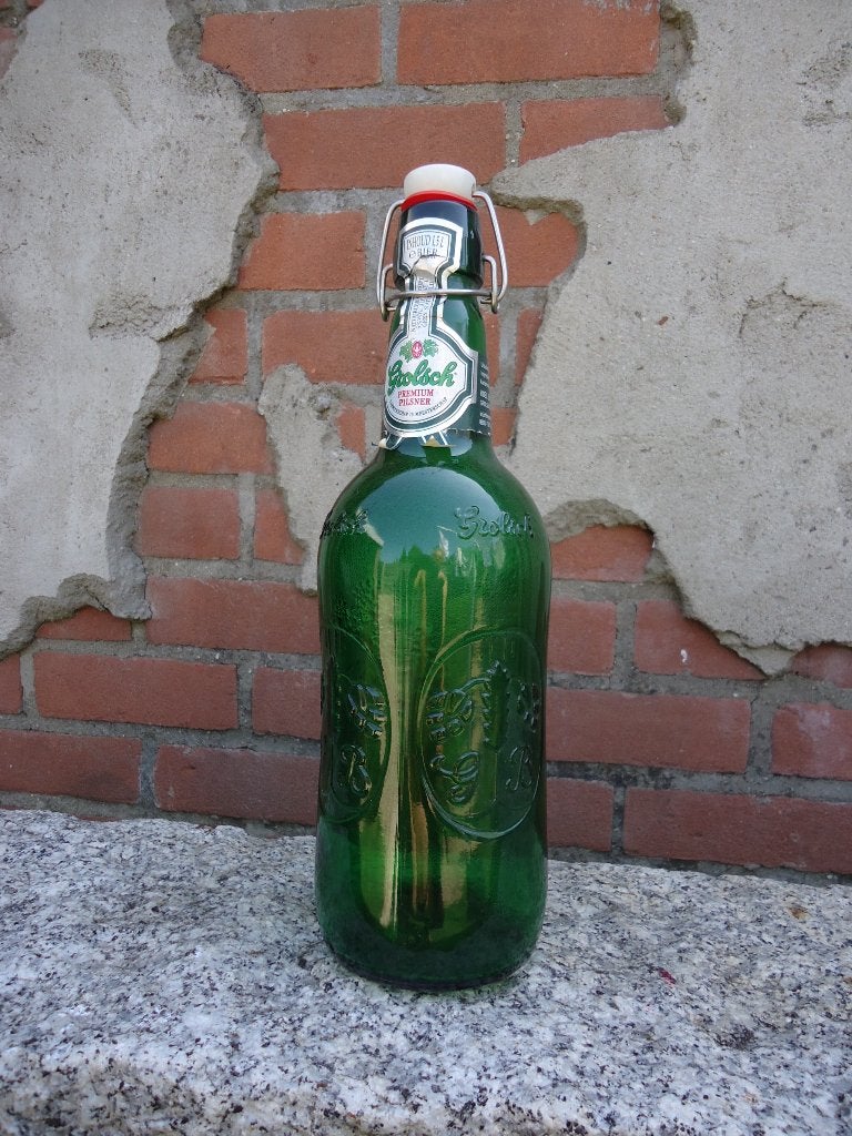 mancave - bierfles GROLSCH - 1 1/2 liter - leeg - Millennium, Ophalen of Verzenden, Zo goed als nieuw, Flesje(s), Overige merken