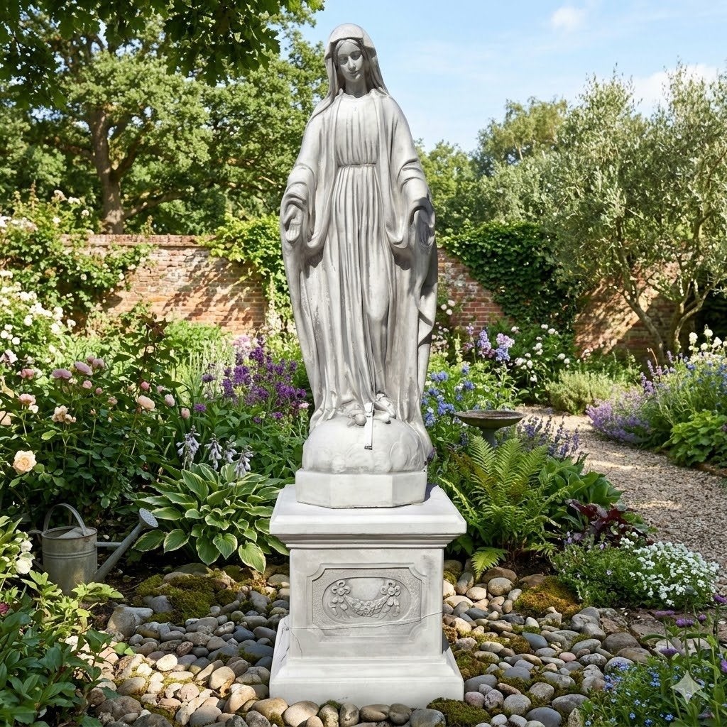 Mariabeeld Jezus Maria beelden heiligen beelden tuinbeeld, Tuin en Terras, Tuinbeelden, Ophalen, Nieuw, Beton, Mensenbeeld
