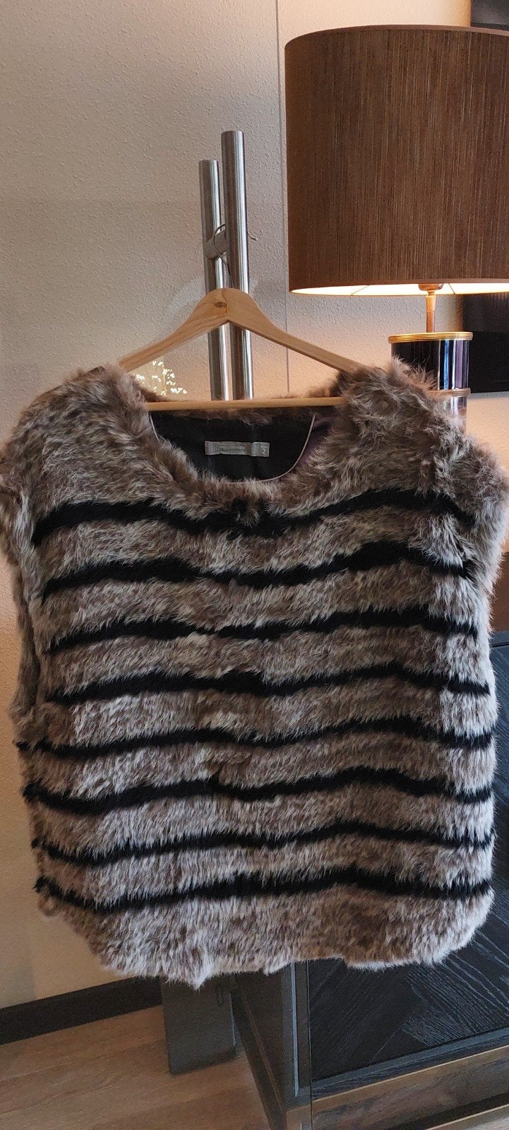Luxe mouwloze trui/spencer/bodywarmer. DNA. Maat 2/M. Echt., Maat 38/40 (M), DNA, Bruin, Nieuw