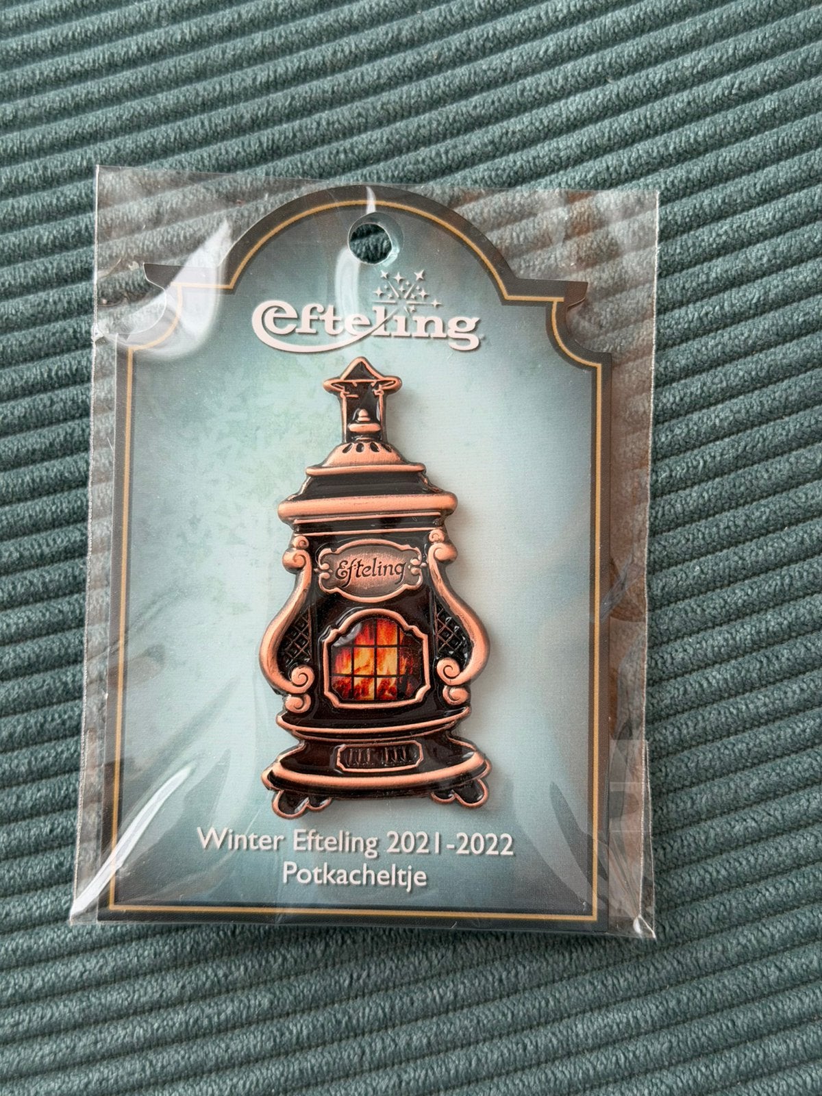 Efteling winterefteling 2021-2022 Potkacheltje, Verzenden, Nieuw, Button of Speldje