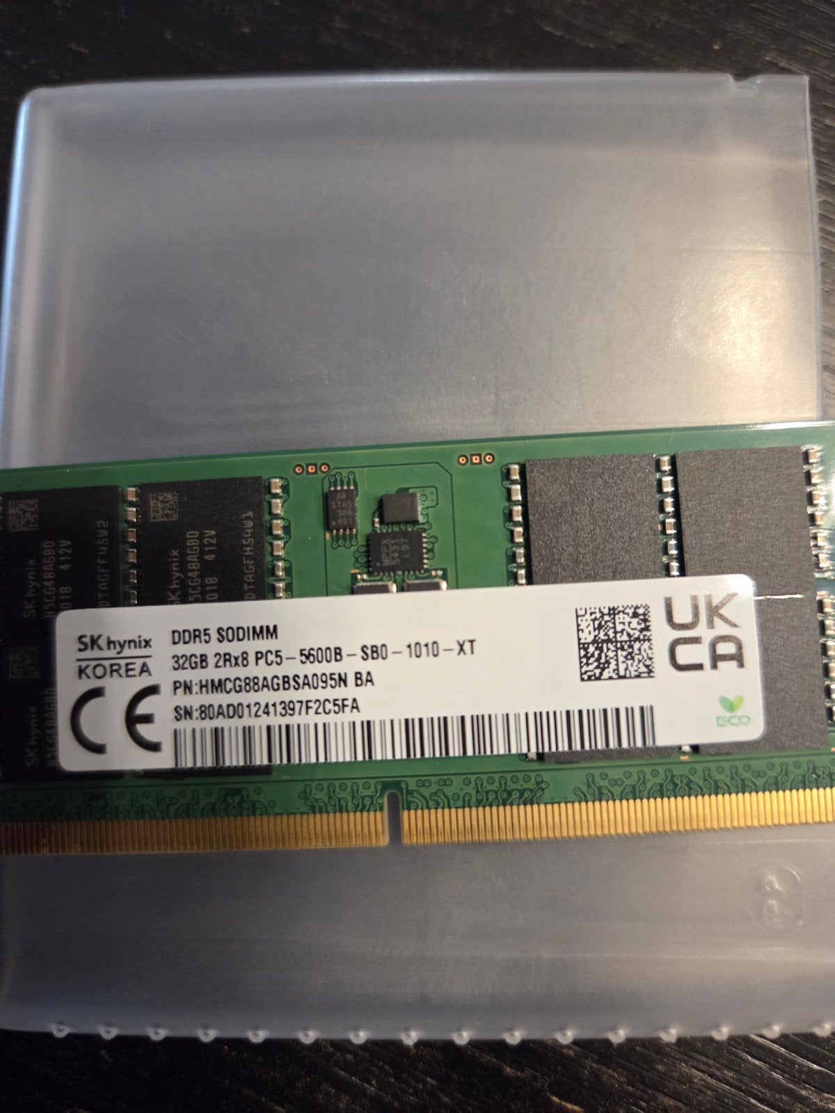 32GB DDR5 RAM geheugen, Computers en Software, RAM geheugen, 32 GB, Ophalen of Verzenden, Zo goed als nieuw, Desktop