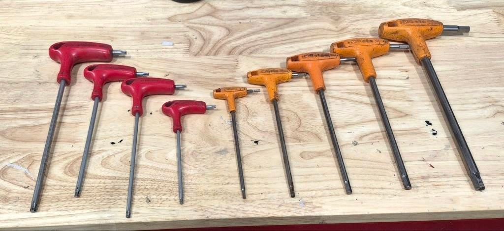 Set Facom Torx en Beta Inbus T-sleutels, Gebruikt, Facom en Beta, Onbekend, Ophalen of Verzenden