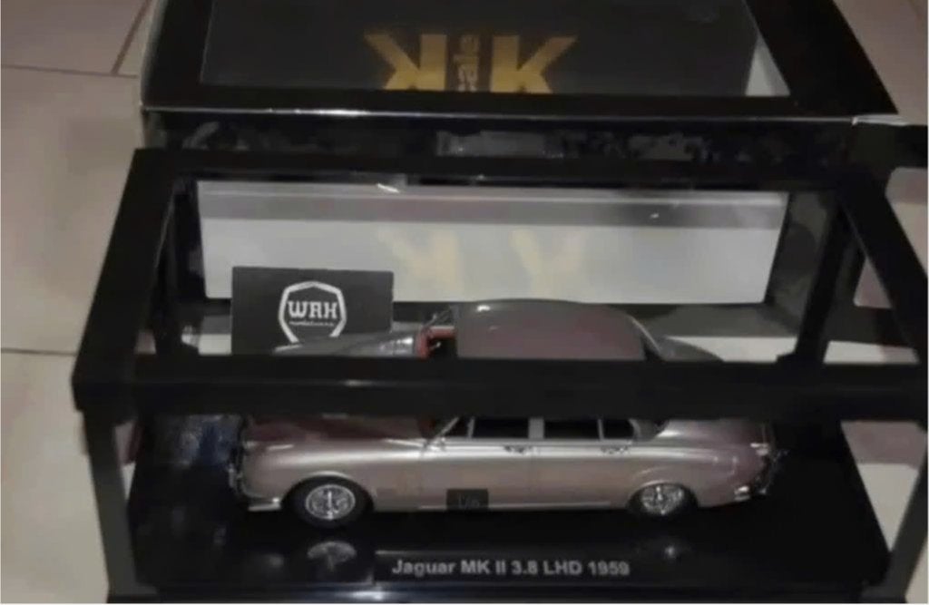 1:18 JAGUAR MK2 LHD bronze KK models see info in box WRH, Verzenden, Zo goed als nieuw, Auto, Overige merken