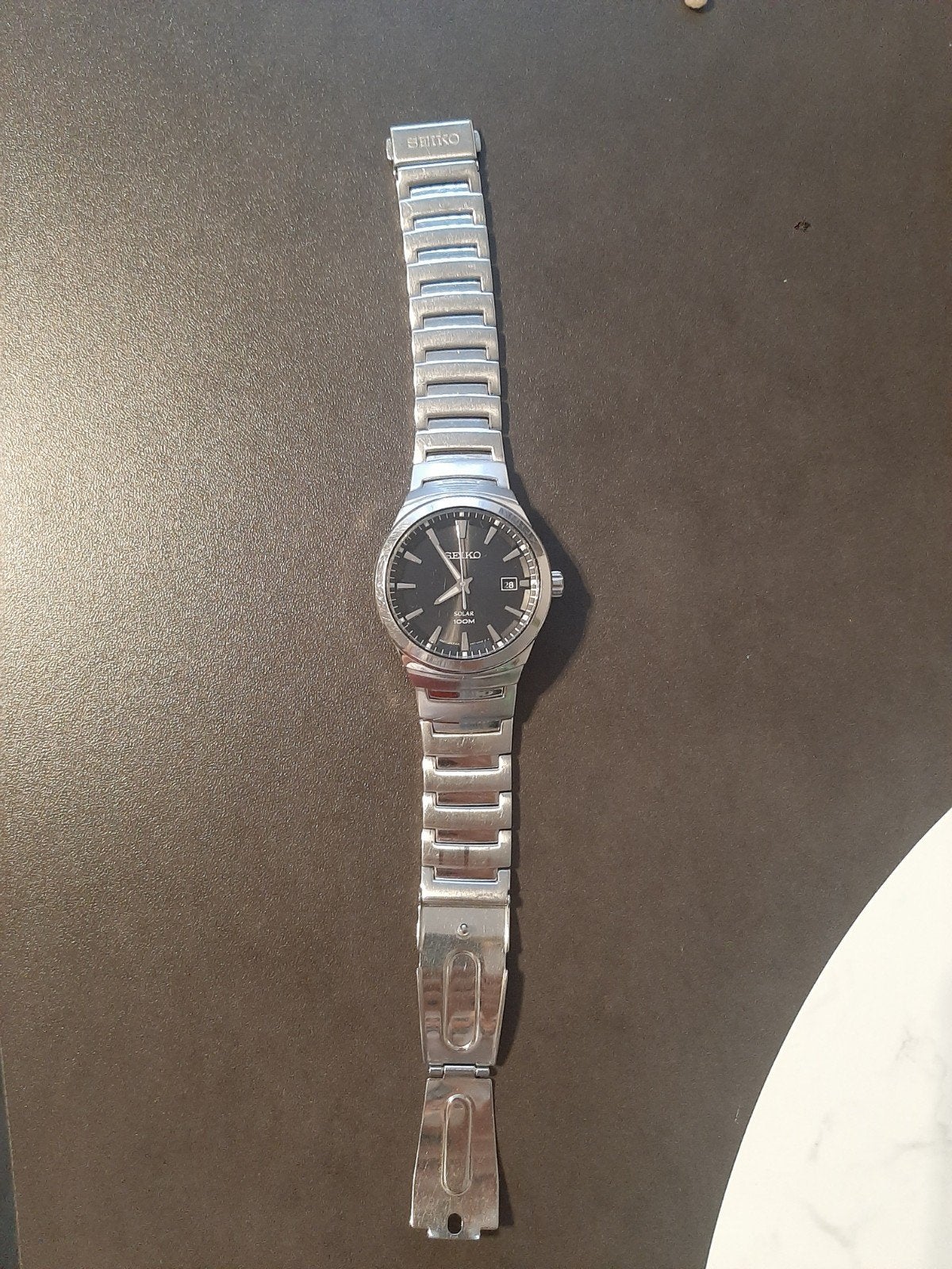 Kapotte Seiko Horloge, Sieraden, Tassen en Uiterlijk, Horloges | Heren, Gebruikt, Staal, Polshorloge, Ophalen of Verzenden