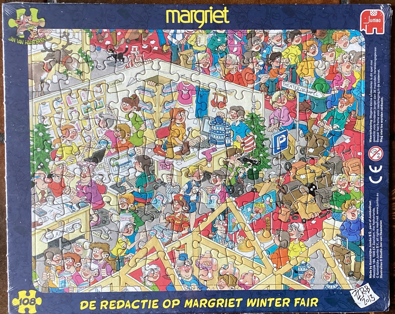 Jan van Haasteren puzzel Margriet Winterfair- 108 stukjes, Ophalen of Verzenden, Minder dan 500 stukjes, Nieuw