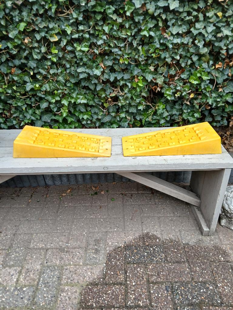 Set Fiamma Oprij blokken voor Caravan of Camper, Ophalen, Gebruikt