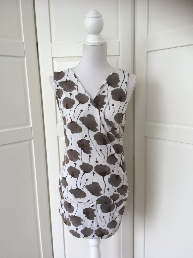 Studio Anneloes witte bloemen print mouwloze top, maat M, Maat 38/40 (M), Studio Anneloes, Wit, Ophalen of Verzenden