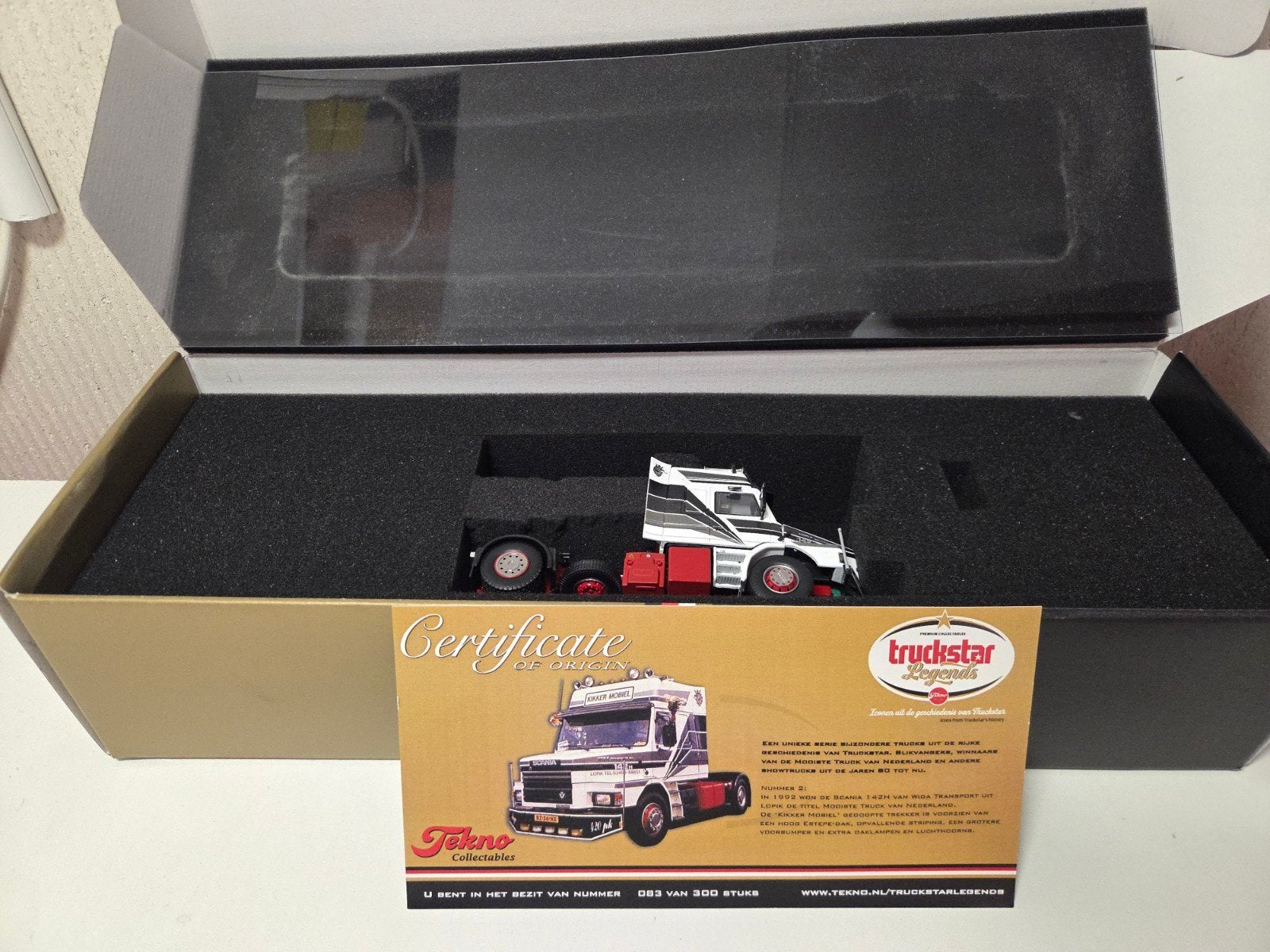 Tekno Scania T143 "Kikker Mobiel" Wida Transport Lopik, Ophalen of Verzenden, Zo goed als nieuw, Bus of Vrachtwagen, Tekno