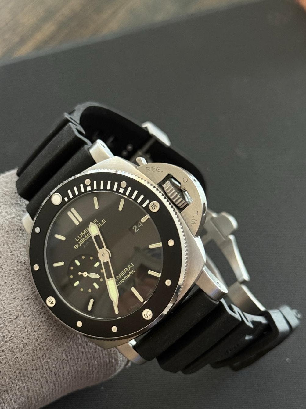 Panerai Submersible.    (hommage), Ophalen of Verzenden, Nieuw, Leer, Overige merken