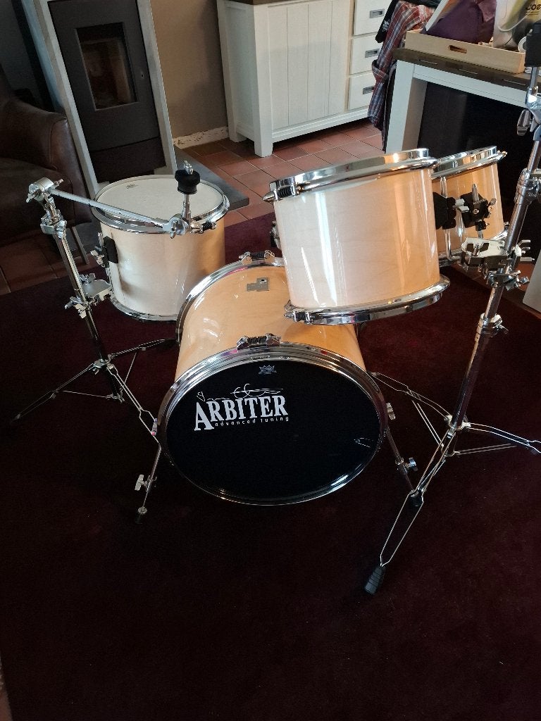 Zeldzaam vintage maple arbiter advanced tuning drumstel zgst, Ophalen, Zo goed als nieuw, Drums of Percussie