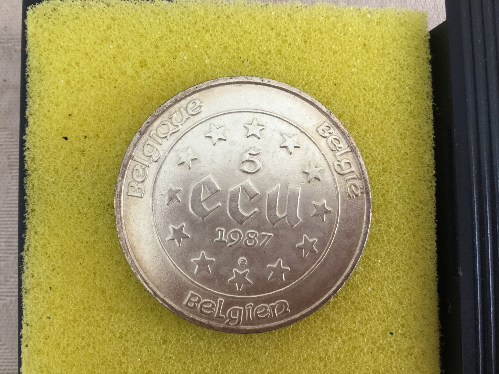 5 ECU 1987 Carolus . Zilver, Postzegels en Munten, Munten | Europa | Euromunten, Ophalen of Verzenden, Overige landen, Overige waardes