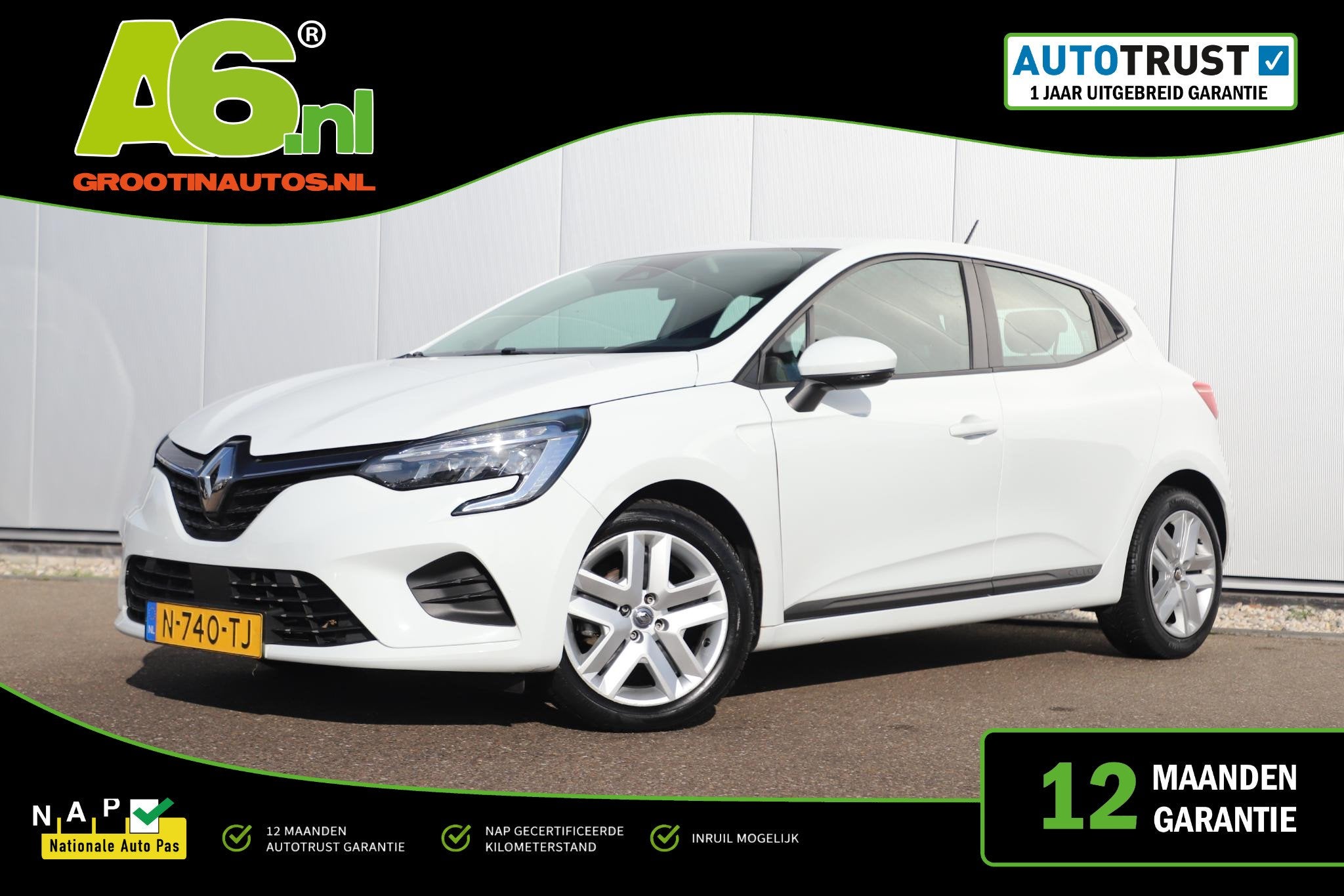 Renault Clio 1.0 TCe Business Zen Navigatie Climate Cruise C, Auto's, Voorwielaandrijving, Gebruikt, Euro 6, 580 kg