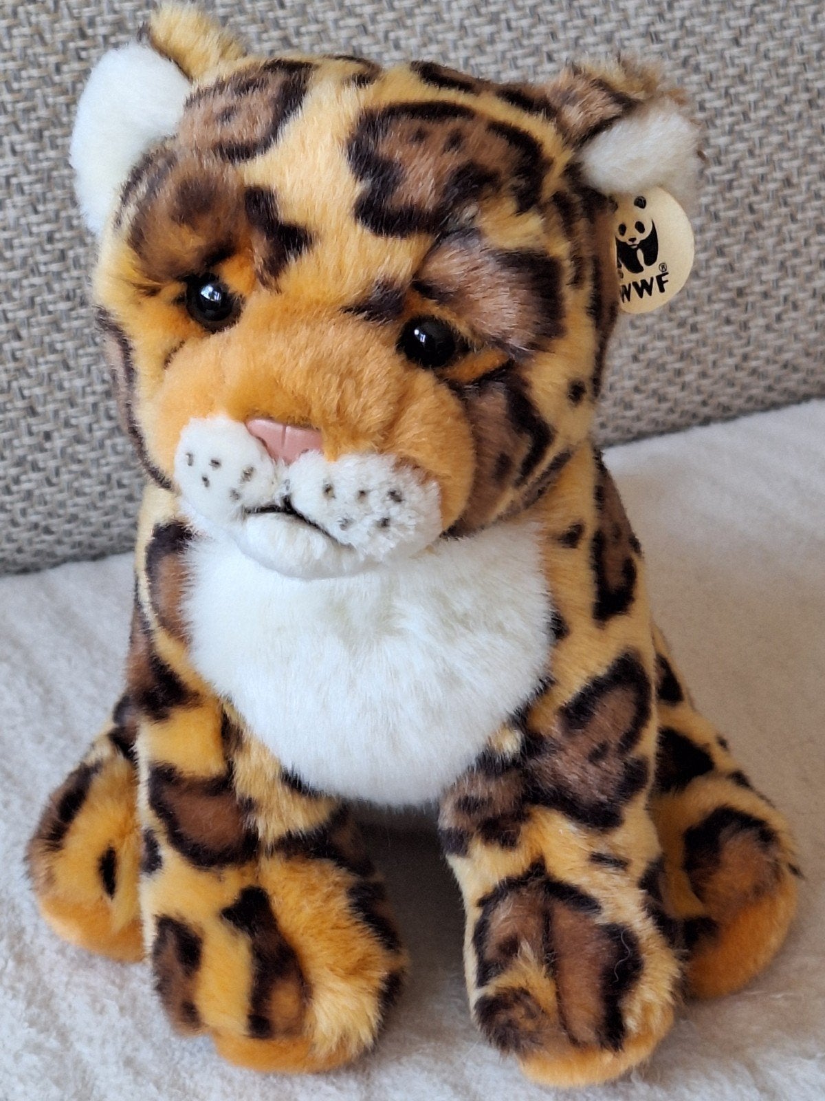 WNF Knuffel Panter - Nieuw - 20 cm, Overige merken, Overige karakters, Overige typen, Nieuw